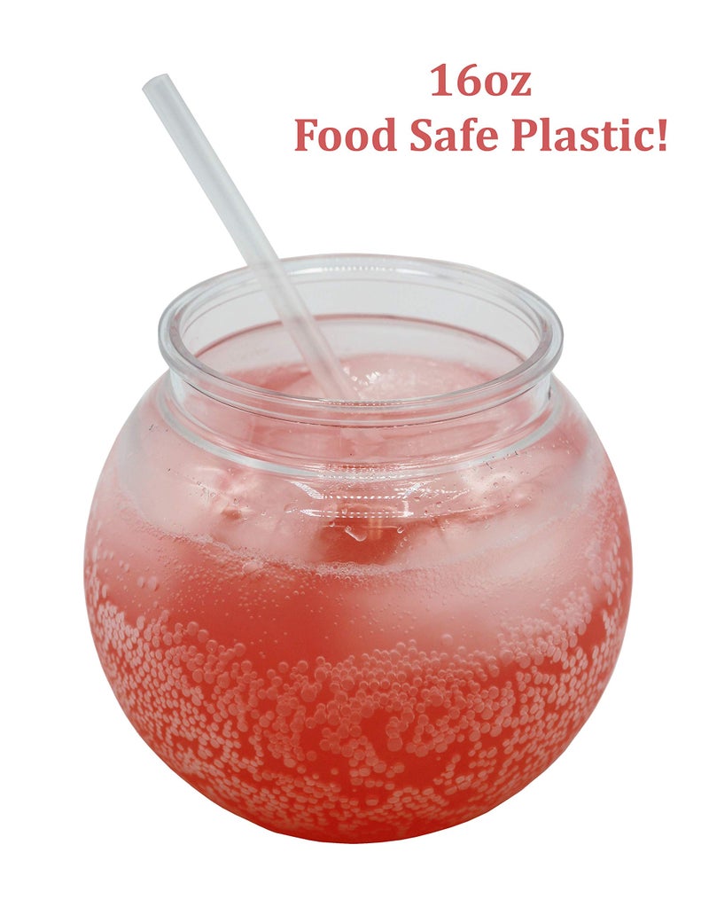 Creative HobbiesÂ® 16 oz Clear Plastic Fish Bowls - 4â€¯Inch (100â€¯mm) Shatterproof Ivy Bowls for Carnival Games, Drinks, Candy & More - Pack ofâ€¯12 - Image 4